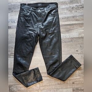 💚CITIZEN OF HUMANITY Jeans Size 26‎ Rocket High Rise Skinny Denim Glosy Black🩷